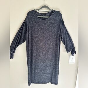 Bobeau Collection Slate Gray Jersey Sweater Dress — Size L